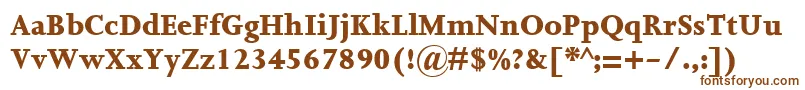 Шрифт JoannaMtExtrabold – коричневые шрифты
