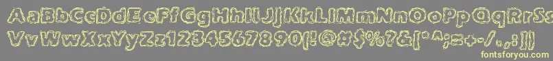 JoltOfCaffeineBrk Font – Yellow Fonts on Gray Background