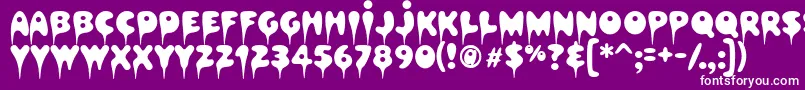 Hapshash Font – White Fonts on Purple Background