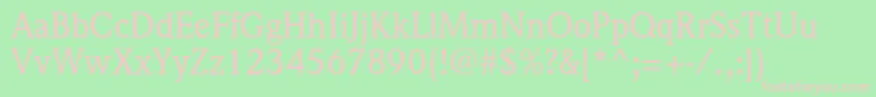 WeidemannstdMedium Font – Pink Fonts on Green Background