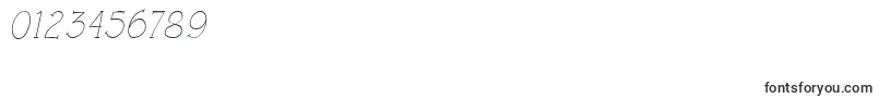 RoughLtLightItalic Font – Fonts for Numbers and Digits