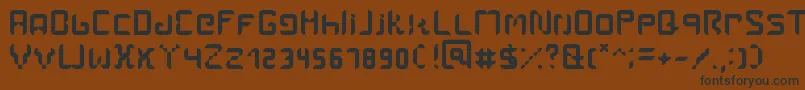 Amal Font – Black Fonts on Brown Background