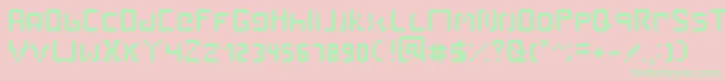 Amal Font – Green Fonts on Pink Background