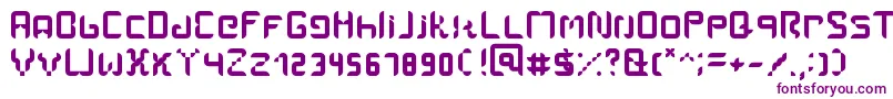Amal Font – Purple Fonts on White Background
