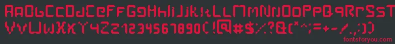 Amal Font – Red Fonts on Black Background