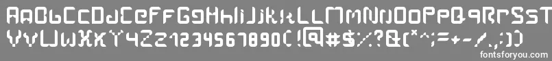 フォントAmal – 灰色の背景に白い文字