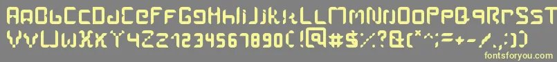 Шрифт Amal – жёлтые шрифты на сером фоне