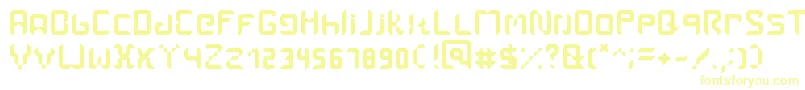 Amal Font – Yellow Fonts on White Background