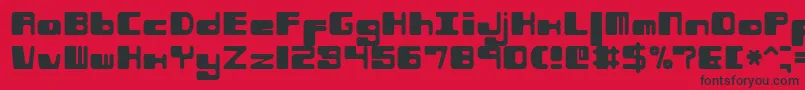 fuente Phorfeir – Fuentes Negras Sobre Fondo Rojo