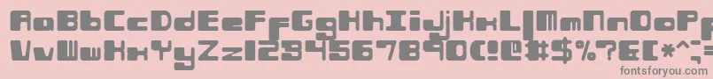 Phorfeir Font – Gray Fonts on Pink Background