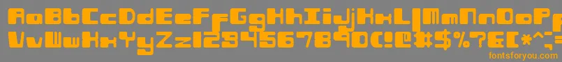 Phorfeir Font – Orange Fonts on Gray Background