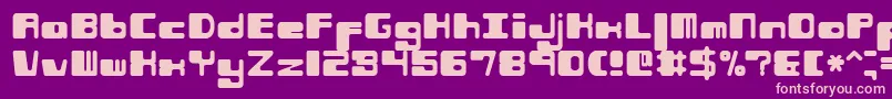 Phorfeir Font – Pink Fonts on Purple Background