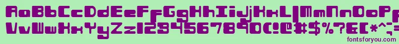 Phorfeir Font – Purple Fonts on Green Background