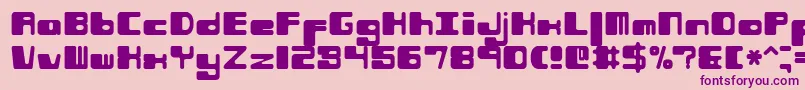 Phorfeir Font – Purple Fonts on Pink Background