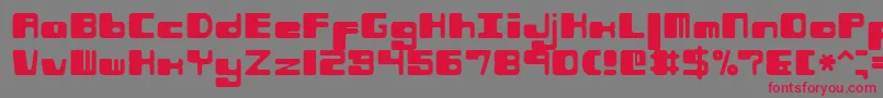 Phorfeir Font – Red Fonts on Gray Background