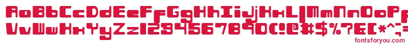 Phorfeir Font – Red Fonts on White Background