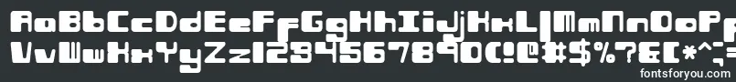 Шрифт Phorfeir – белые шрифты на чёрном фоне