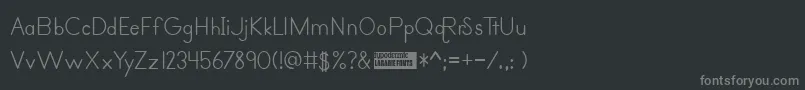 Primerprint Font – Gray Fonts on Black Background