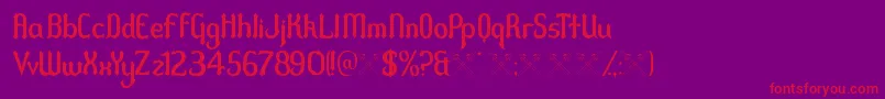More about Duel Font Duel Font – Red Fonts on Purple Background