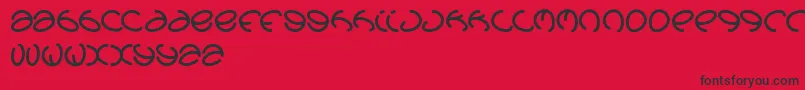 Graphicdream Font – Black Fonts on Red Background