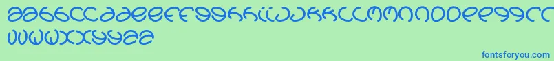 Graphicdream Font – Blue Fonts on Green Background