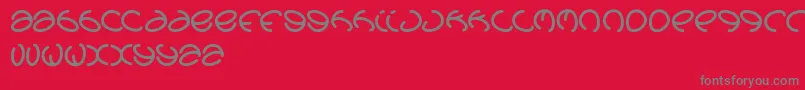 Graphicdream Font – Gray Fonts on Red Background