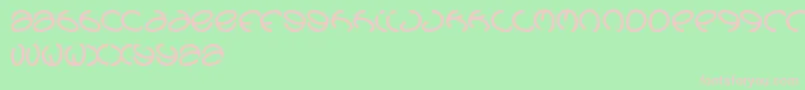 Graphicdream Font – Pink Fonts on Green Background