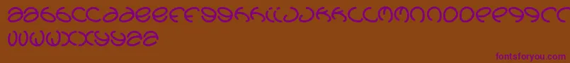 Graphicdream Font – Purple Fonts on Brown Background
