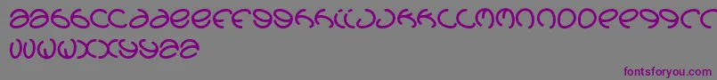 フォントGraphicdream – 紫色のフォント、灰色の背景