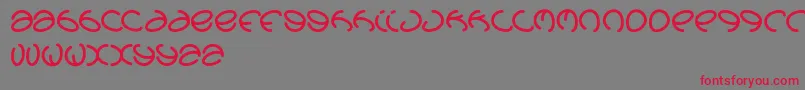 Graphicdream-Schriftart – Rote Schriften auf grauem Hintergrund