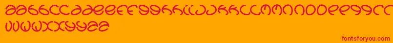 Graphicdream Font – Red Fonts on Orange Background