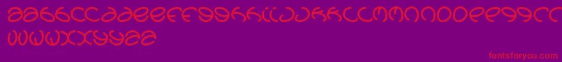 fuente Graphicdream – Fuentes Rojas Sobre Fondo Morado