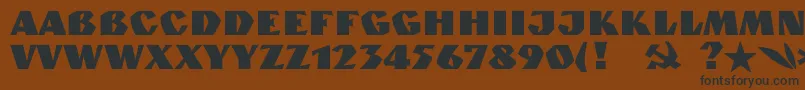 Granitc Font – Black Fonts on Brown Background