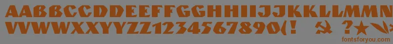 Granitc Font – Brown Fonts on Gray Background