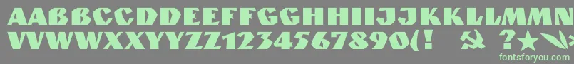 Granitc Font – Green Fonts on Gray Background