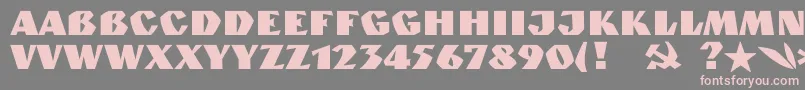 Granitc Font – Pink Fonts on Gray Background