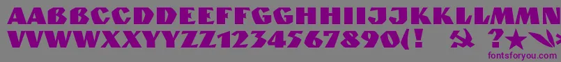 Granitc Font – Purple Fonts on Gray Background