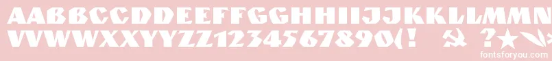 Granitc Font – White Fonts on Pink Background