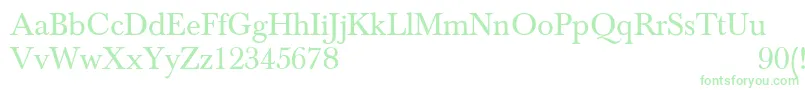 NewbaskervilleNormal Font – Green Fonts on White Background