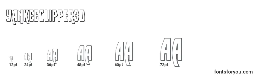 Yankeeclipper3D Font Sizes