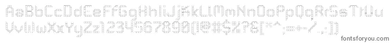 More about PfMechanicaBProOutline Font PfMechanicaBProOutline Font – Gray Fonts on White Background