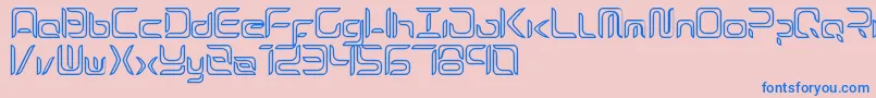 Exynos Font – Blue Fonts on Pink Background