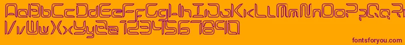 Шрифт Exynos – фиолетовые шрифты на оранжевом фоне