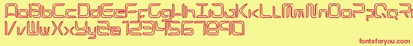 Exynos-fontti – punaiset fontit keltaisella taustalla