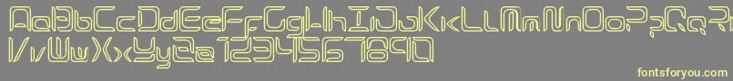 Шрифт Exynos – жёлтые шрифты на сером фоне
