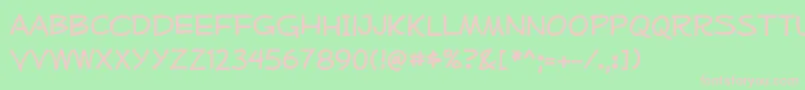 Więcej informacji o czcionce MufferawRg Czcionka MufferawRg – różowe czcionki na zielonym tle