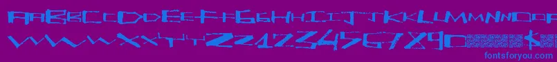 Kitehigh Font – Blue Fonts on Purple Background