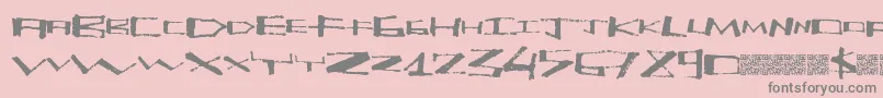 Kitehigh Font – Gray Fonts on Pink Background