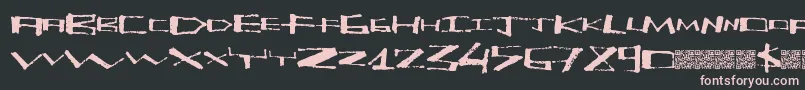 Kitehigh Font – Pink Fonts on Black Background