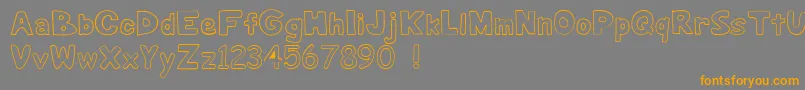 JungleJunk Font – Orange Fonts on Gray Background